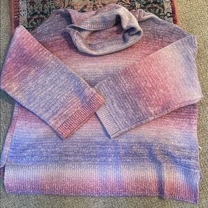 Time and Tru Women's super soft  ombré Lavender Sweater Sz M